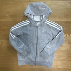 130 adidas グレー パーカー フード付き