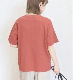 AMERICAN HOLICワッフル半袖プルオーバー　L オレンジ