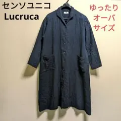 美品⁂センソユニコ⁂ロングシャツワンピース　チェック　バルーン　2way襟　M 美品⁂センソユニコ⁂ロングシャツワンピース チェック バルーン