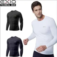 EXIO 接触冷感 コンプレッション シャツ 上下 セット