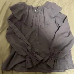 フリルブラウス 長袖