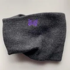Needles蝶刺繍 ネックウォーマー