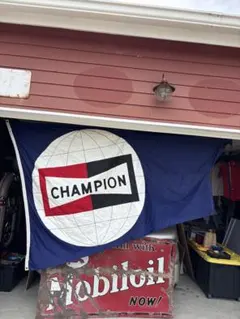 超レア⭐︎CHAMPION フラッグ ガーランドレーシング チェッカー