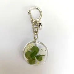 4つ葉＆シマエナガ　キーホルダー