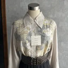 古着　ヴィンテージ レトロ　総柄シャツ　used ビンテージ　希少　ユーズド