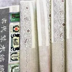 真綿結城紬　古代草木結城　反物　　絹100%