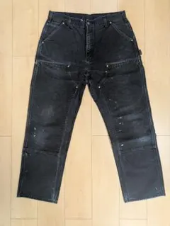 Carhartt B01 BLK USA製 ダブルニー 36x32 ブラック