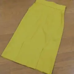 【お値下げ】ナノ・ユニバース 38 山吹色 ロングスカート