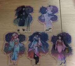東方Project 浴衣アクリルフィギュア ダイソー　5点セット売り