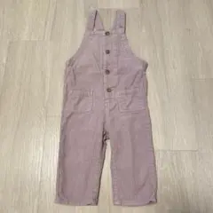 H&M オーバーオール コーデュロイ ラベンダー サロペット
