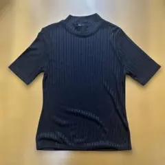 【H&M】ハイネックカットソー S