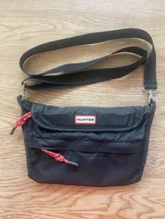 【モカ様専用】HUNTER ナイロン ミニ ショルダーバッグ ブラック