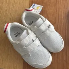 【IFME 新品・箱なし】 上履き スニーカー 17.0cm ホワイト/レッド