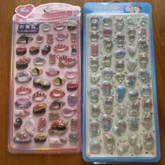 3D シール ぷくぷくキャラクターシール 2枚セット 硬い材質dorae monのサムネイル