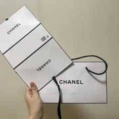 CHANEL ショッパーバッグ ホワイト