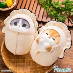 モフサンド かきにゃん BIGぬいぐるみ アメショ　茶トラ　2種セット