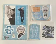 呪術廻戦　五条悟　アクリルスタンド　極楽湯　ステッカー