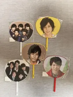 嵐 ミニうちわ 4点セット - メルカリ