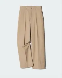 UNIQLO ワイドチノパンツ ベージュ　S