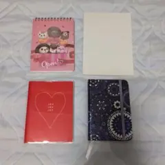 メモ帳 4冊セット