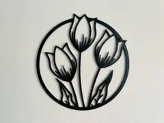 チューリップ　モダン　ウォールアート