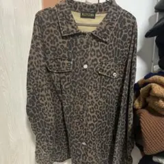BLACK QUINN レオパード柄 デニムジャケット