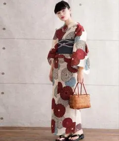 KAGUWA 浴衣・反物 ー アオイ 茶 - メルカリ