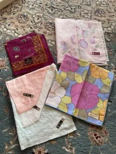 LANCETTI Pierre Cardin 他　ハンカチセット　4枚