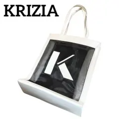 KRIZIA クリツィア クリアトートバッグ ビニールバッグ 白 Kロゴのサムネイル