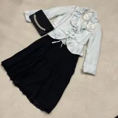 フリルジャケット　プリーツスカート　セレモニースーツ☆卒業式・卒園式・入学式に