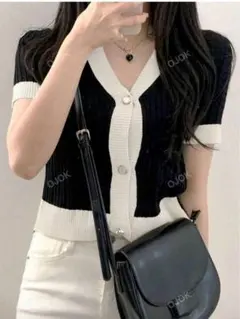 SHEIN　クロップカーディガン