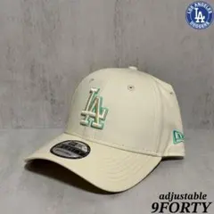 海外限定 ドジャース 9FORTY アイボリー&ティファニーブルー　キャップ ⑦のサムネイル