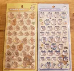 正規品　ハチワレ　うさぎ　ボンボンドロップシール