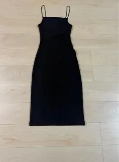 【美品】ZARA ブラック キャミワンピース タイトワンピース ストレッチ