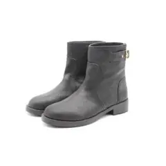 TORY BURCH ロゴベルトZIP付きショートブーツ(6M)超美品