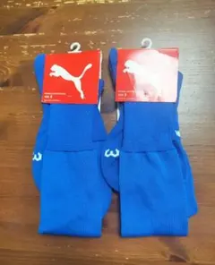 PUMA サッカーソックス サイズ3 青　2足セット