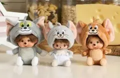 トムとジェリー × モンチッチ 顔でかSSキーチェーン ３点セット