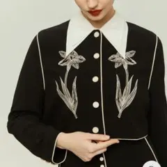 tnewties ノーカラージャケット