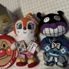 バイキンマン　ドキンちゃん　お正月ぬいぐるみ　アンパンマンフリスビー　マグカップ