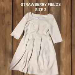 ②⓪STRAWBERRY FIELDS シンプルワンピース サイズ2のサムネイル
