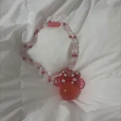 ディズニー ミニーちゃん ペンダント 赤