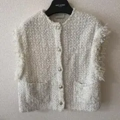 ユナイテッドアローズ　ファンシーツィードジレ　ベスト　36