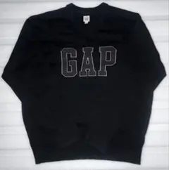 GAP ギャップ　ロゴ　ニット　セーター　ブラック