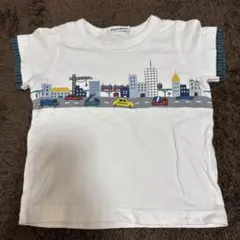 familiar 車と街のデザイン Tシャツ
