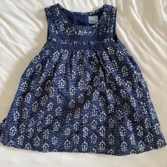BabyGap ネイビー花柄チュニック 6-12ヶ月　70cm