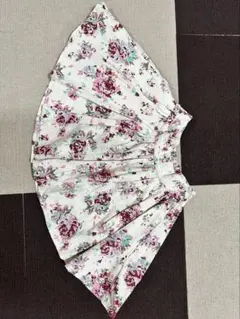 LOWRYS FARM 花柄スカート フレア ふんわり ウエストゴム 春夏