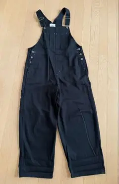 ニコアンド黒　オーバーオール