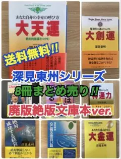 ☆最終セール 送料無料☆深見東州　廃版　絶版　文庫本8冊まとめ売り‼︎