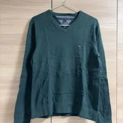 TOMMY HILFIGER Ｖネックセーター　グリーン