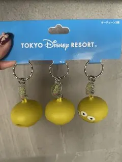 東京ディズニーリゾート キーチェーン 3個セット　リトルグリーンまん